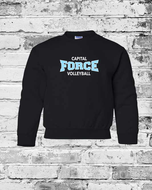 Youth Black Crewneck w/Force