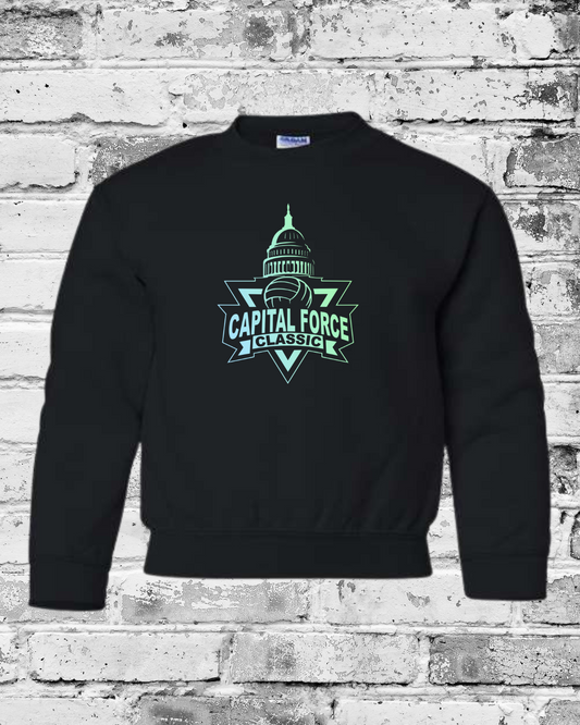 Youth Black Crewneck w/Tournament Logo