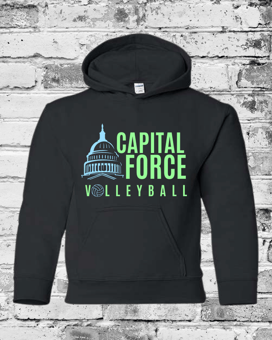 Youth Black Hoodie w/Logo
