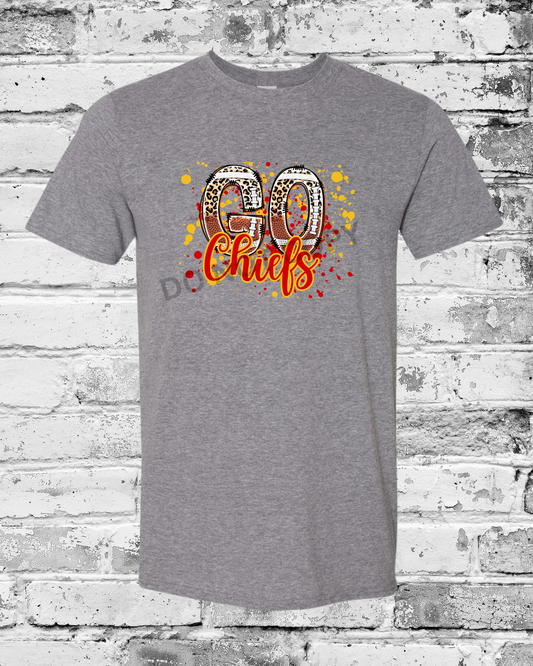 Adult Graphite Heather T-Shirt w/Chiefs
